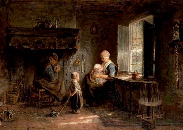 The Happy Family by Josef Israels