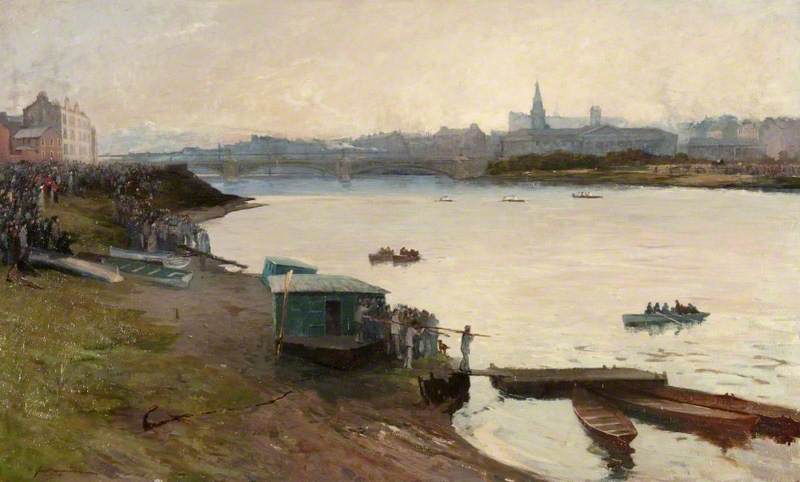 MacNiven, John, 1819-1895; Glasgow Regatta, the Closing Stages