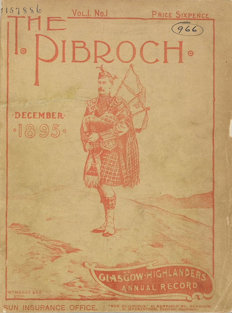 1. THE PIBROCH VOL1 NO1 DEC 1895 FRONT COVER (002)