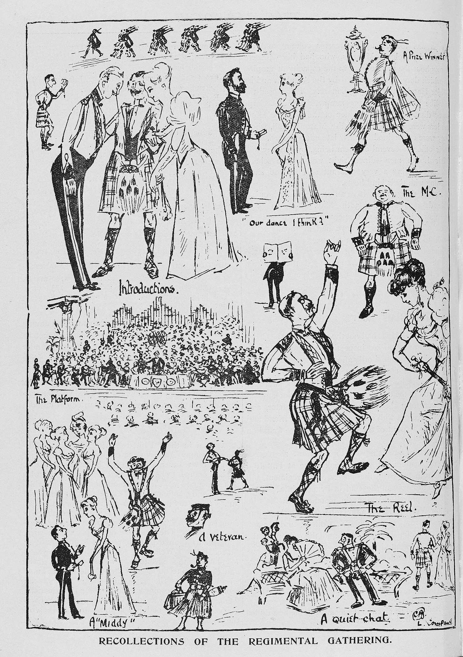 4. THE PIBROCH VOL1 NO2 DEC 1896 P34 REGIMENTAL GATHERING (002)