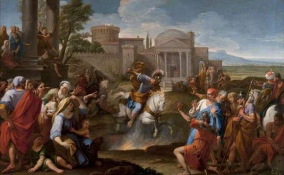 Garzi, Luigi, 1638-1721; The Sacrifice of Marcus Curtius