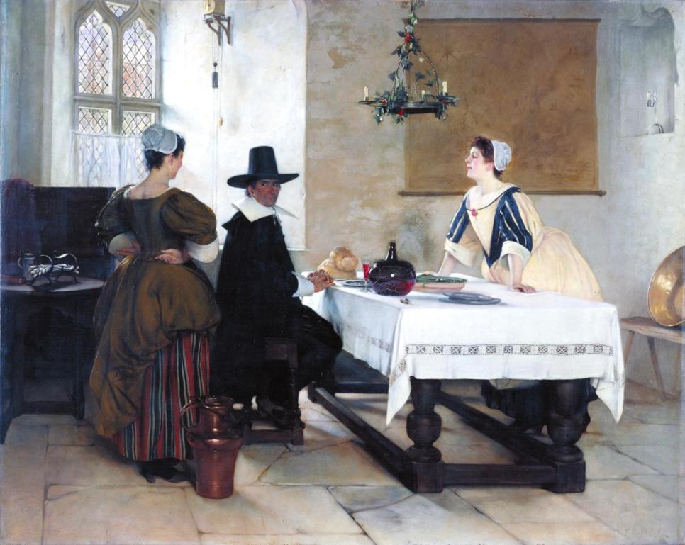 Between Two Fires c.1892 by Francis Davis Millet 1846-1912